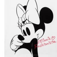 Футболка "Minnie Fashionista" Минни Маус, белый