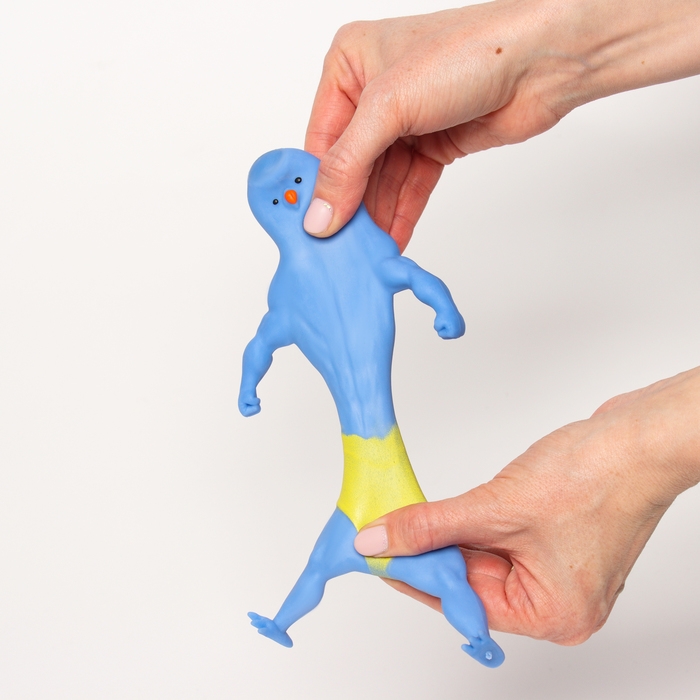 Мялка-тянучка «Утка атлет» с песком, виды МИКС Мялка-тянучка «Утка атлет» с песком, виды МИКС