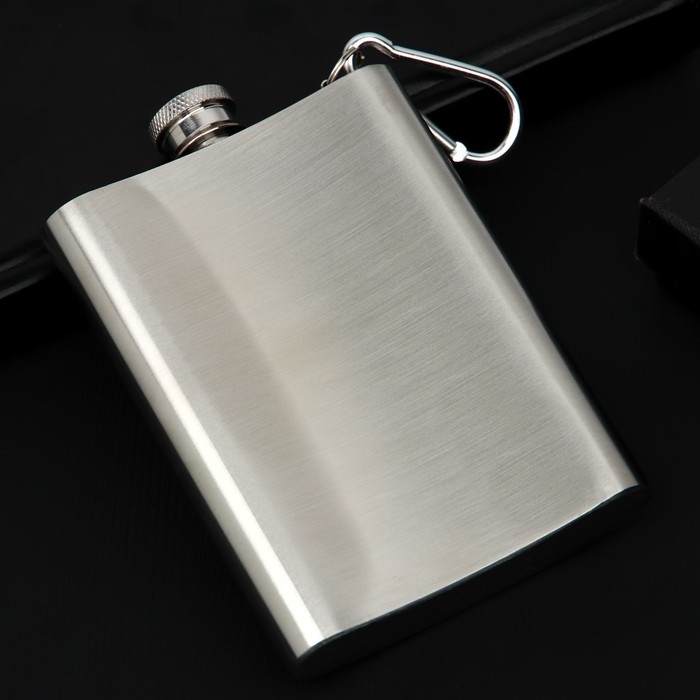 Фляжка с карабином «Мужской характер», 240 мл Фляжка с карабином «Мужской характер», 240 мл