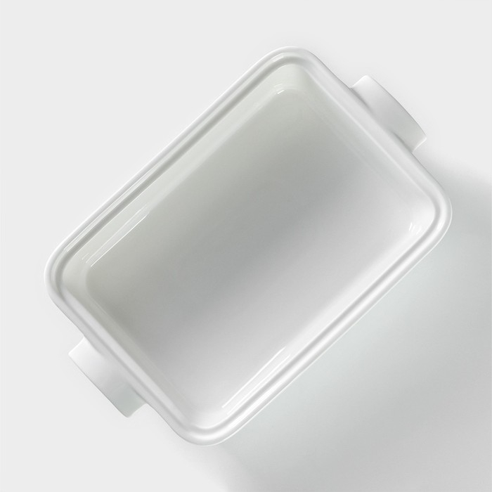 Мармит из жаропрочной керамики прямоугольный Magistro «Бланш», 2 л, 31×19×11 см Мармит из жаропрочной керамики прямоугольный Magistro «Бланш», 2 л, 31×19×11 см