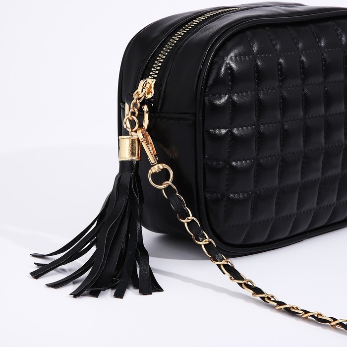 Сумка кросс-боди на молнии, цвет чёрный Сумка кросс-боди на молнии, цвет чёрный