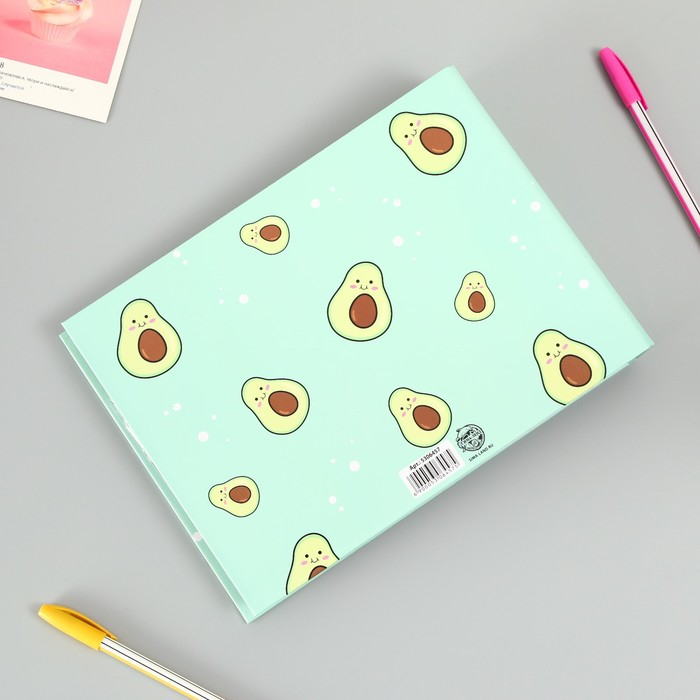 Фотоальбом 25 листов (уголки+кольца)  Фотоальбом 25 листов (уголки+кольца) "Авокадо" 27х19 см