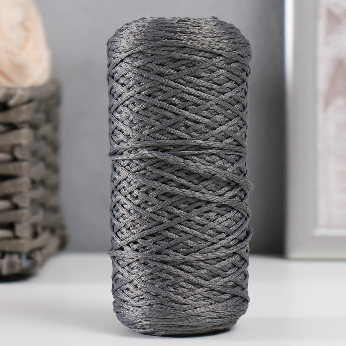 Шнур для вязания 100% полиэфир 1мм 200м/75±10гр (16-сталь) Шнур для вязания 100% полиэфир 1мм 200м/75±10гр (16-сталь)