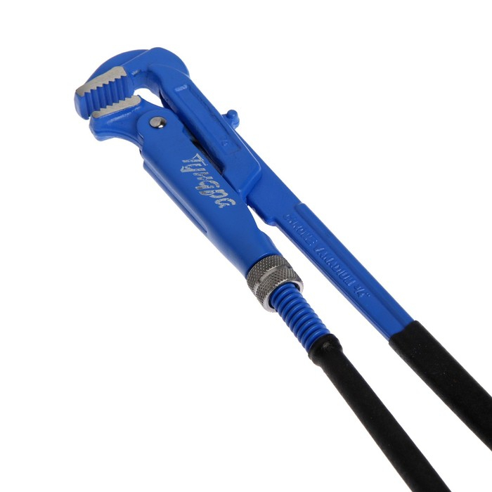 Ключ трубный рычажный ТУНДРА, плоский зажим 90°, раскрытие до 30 мм, №0, 3/4 Ключ трубный рычажный ТУНДРА, плоский зажим 90°, раскрытие до 30 мм, №0, 3/4"