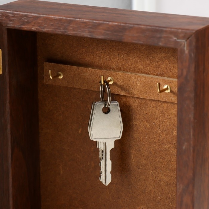 Ключница Ключница "Дом в лесу" 15х21 см орех