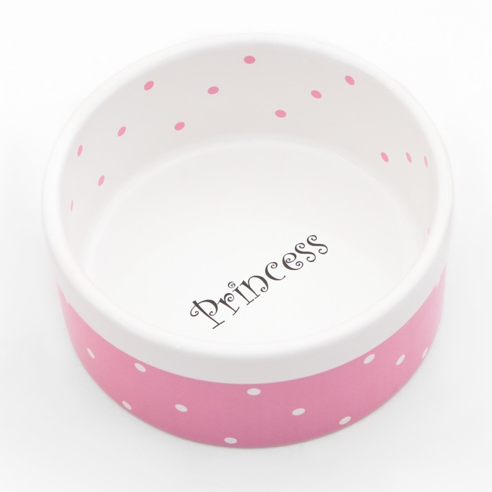 Миска керамическая  Миска керамическая "Princess" 400 мл  13 х 5,5 см, розовая