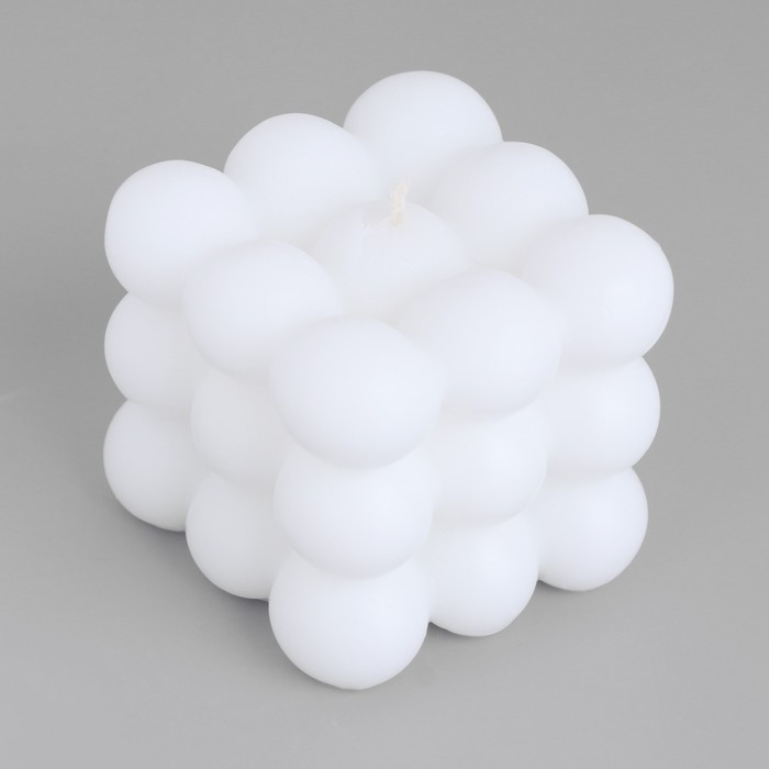 Свеча фигурная  Свеча фигурная "Бабл", аромат кокос, белая