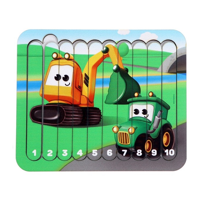 Логический пазл «Машинки-помощники» Логический пазл «Машинки-помощники»