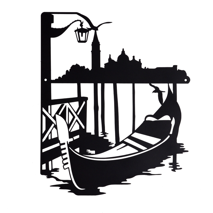 Панно  Панно "Венеция" черная, 32,5х39,8см