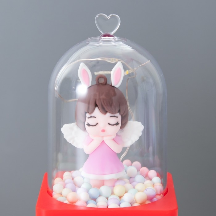 Ночник колба Ночник колба "Ангелочки" LED от батареек 3хLR1130 МИКС 7х7х11,5 см RISALUX