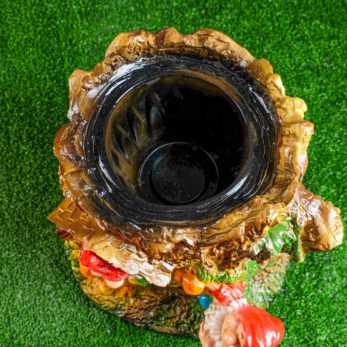 Фигурное кашпо Фигурное кашпо "Пень дом" 44см