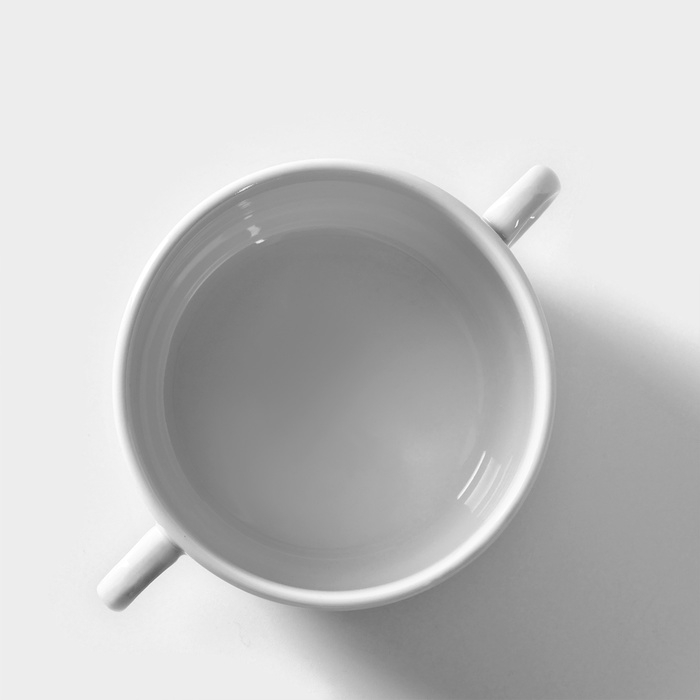 Чашка фарфоровая для бульона «Уют», 300 мл, белая Чашка фарфоровая для бульона «Уют», 300 мл, белая