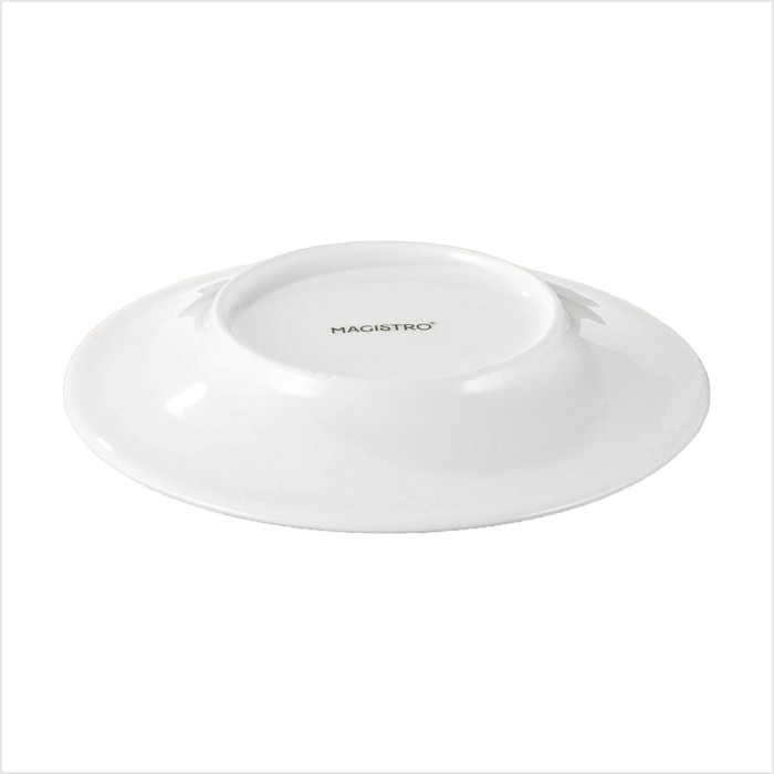 Тарелка фарфоровая пирожковая Magistro Сrotone, d=15,6 см, цвет белый Тарелка фарфоровая пирожковая Magistro Сrotone, d=15,6 см, цвет белый