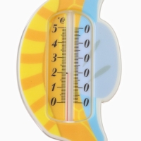 Термометр для ванной «Морской конек», цвет желтый