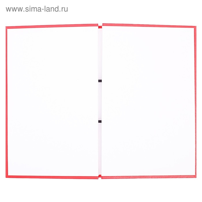 Папка "Дипломная работа" А4 на болтах, бумвинил, без бумаги, цвет красный (вместимость до 300 листов)