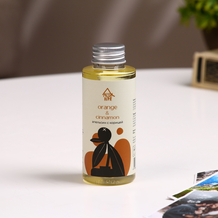 Наполнитель для ароматического диффузора Апельсин с корицей 100 мл Наполнитель для ароматического диффузора Апельсин с корицей 100 мл