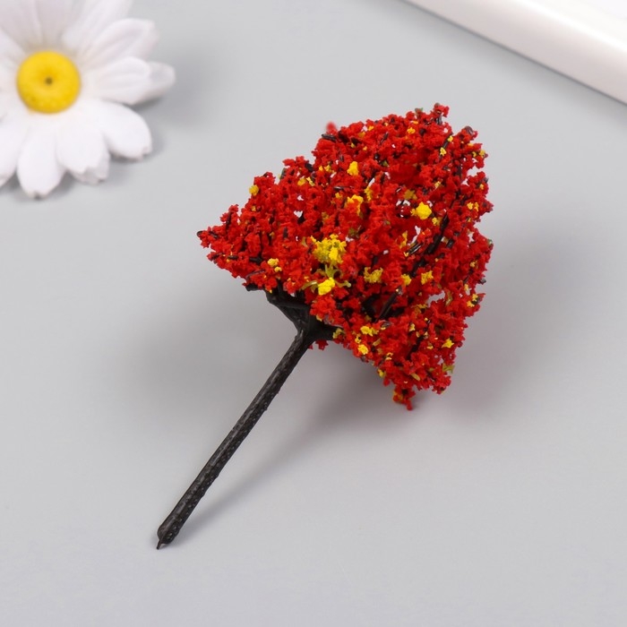 Искусственное растение для творчества пластик Искусственное растение для творчества пластик "Осенняя листва" 10 см