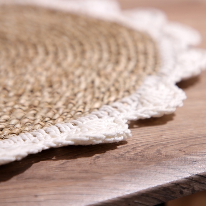 Коврик плетёный круглый 35 см Коврик плетёный круглый 35 см