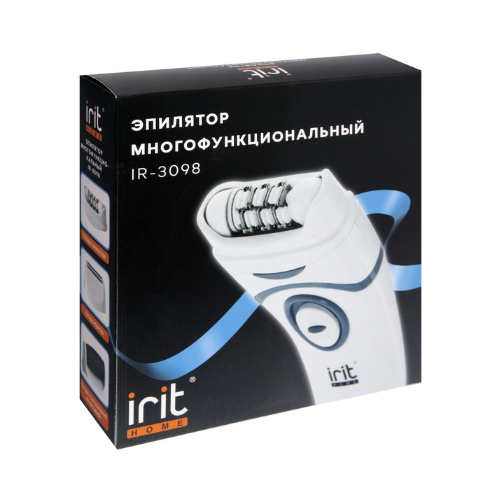 Эпилятор Irit IR-3098, 3 Вт, 2 скорости, 3 насадки, 3ААА (не в комплекте), белый Эпилятор Irit IR-3098, 3 Вт, 2 скорости, 3 насадки, 3ААА (не в комплекте), белый