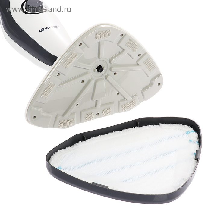 Паровая швабра Kitfort КТ-1006, 1500 Вт, 450 мл, шнур 5 м, черно-белая