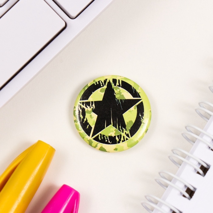 Значки закатные набор 3 шт d=25 мм "Граната" 7х7 см