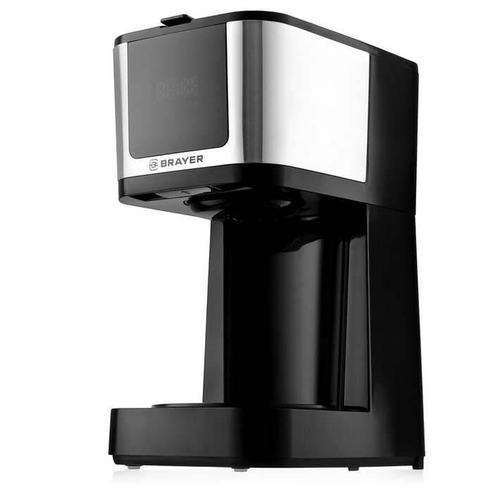 Кофеварка BRAYER 1125BR, капельная, 900 Вт, 1,25 л, чёрно-серебристая Кофеварка BRAYER 1125BR, капельная, 900 Вт, 1,25 л, чёрно-серебристая