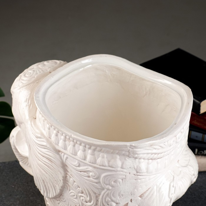 Фигурное кашпо "Слон средний", состаренный 6л/ 37х26х35см