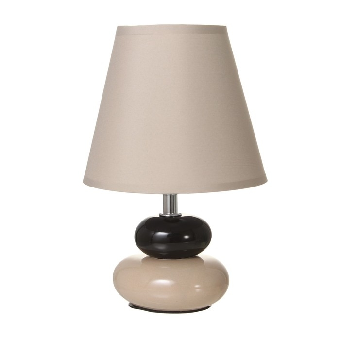 Настольная лампа 16878/1GR+BK E14 40Вт серо-черный 16х16х25 см RISALUX