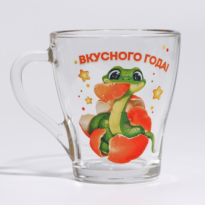 Набор стеклянных кружек "Змея", 2 шт