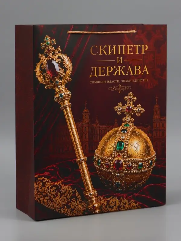 Пакет подарочный &laquo;Скипетр и Держава&raquo;, 31&times;40&times;11.5 см