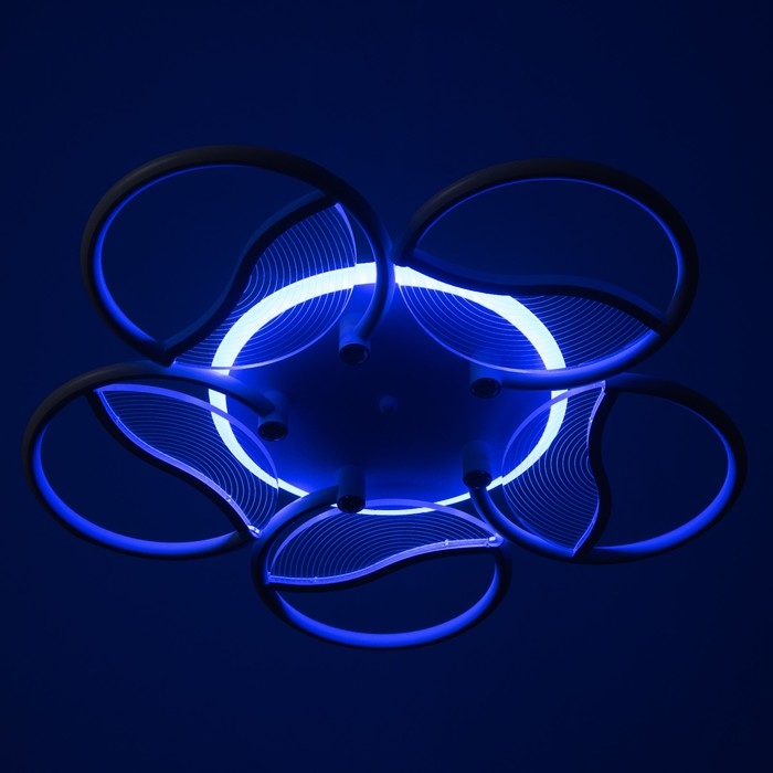 Люстра Люстра "Анита" 5хLED 90Вт 3000-6000К RGB белый 65х65х8см