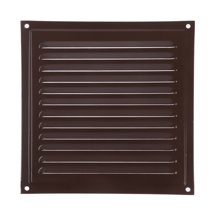Решетка вентиляционная ZEIN Люкс РМ1919КР, 190 х 190 мм, с сеткой, металлическая, коричневая Решетка вентиляционная ZEIN Люкс РМ1919КР, 190 х 190 мм, с сеткой, металлическая, коричневая