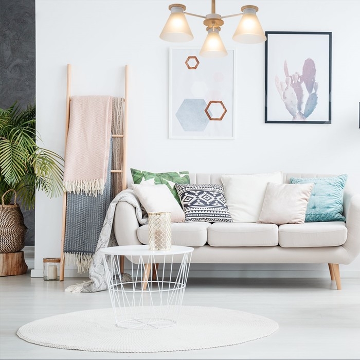 Люстра 2180/3 E27 40Вт белый 48х48х28 см BayerLux