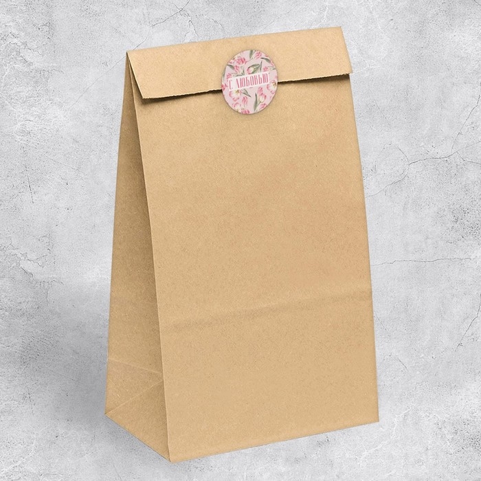 Наклейки для бизнеса и подарков &laquo;С любовью&raquo;, 50 шт, 4 х 4 см