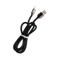 Кабель Type-C - USB, 6 A, оплётка PVC, 1 метр, чёрный