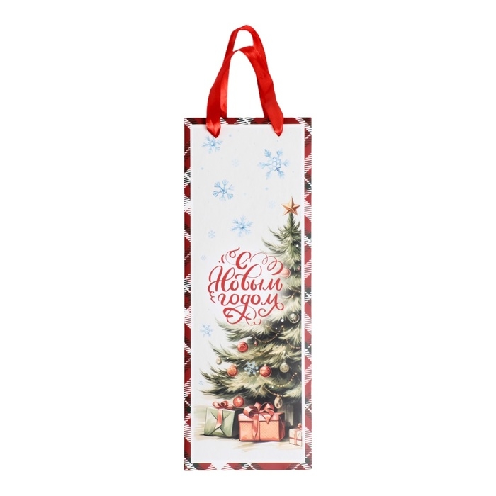 Новый год. Пакет подарочный новогодний под бутылку «Под ёлочкой», 13 x 36 x 10 см. Новый год. Пакет подарочный новогодний под бутылку «Под ёлочкой», 13 x 36 x 10 см.
