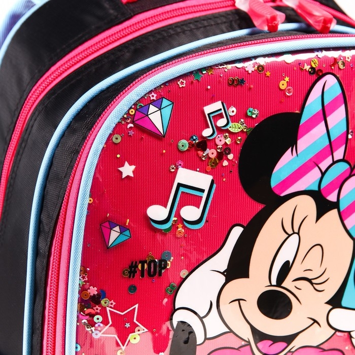 Рюкзак школьный, 39 см х 30 см х 14 см  Рюкзак школьный, 39 см х 30 см х 14 см "Music", Минни Маус
