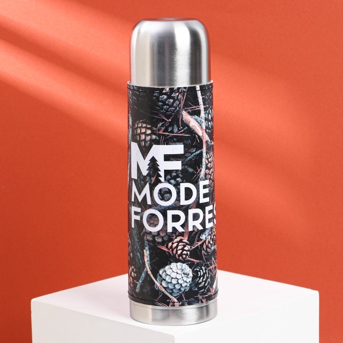 Термос «Шишки» в кожзаме, MODE FORREST, 750 мл, время сохранения тепла 16-18 ч Термос «Шишки» в кожзаме, MODE FORREST, 750 мл, время сохранения тепла 16-18 ч