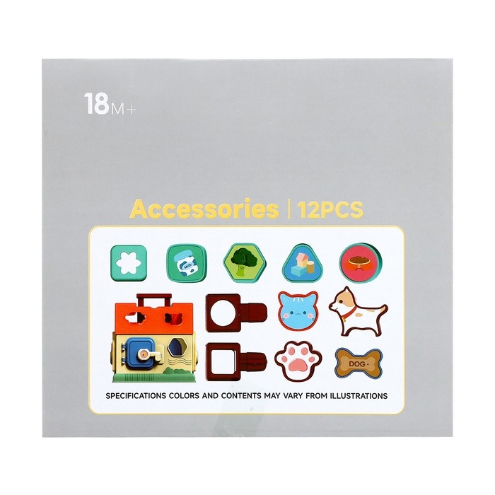 Сортер «Домик», 9 элементов Сортер «Домик», 9 элементов