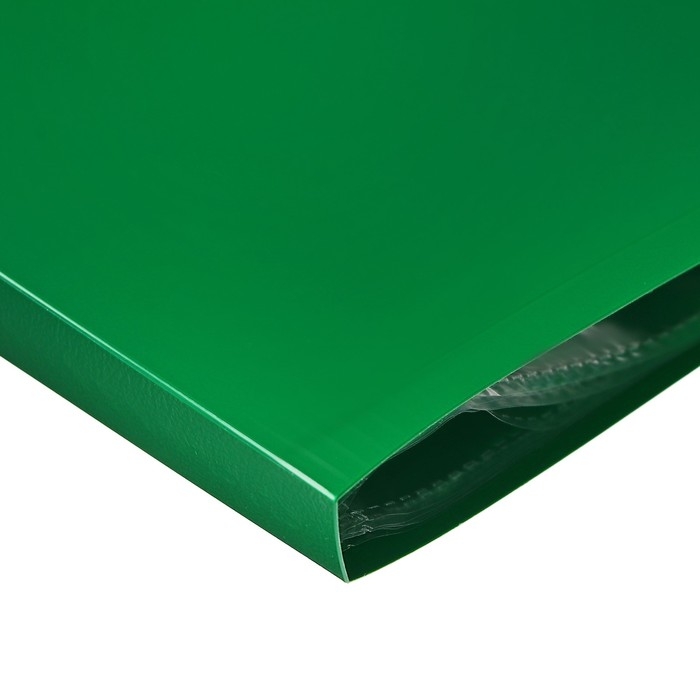 Папка с 10 вкладышами А4, 500 мкм, Calligrata, текстура Папка с 10 вкладышами А4, 500 мкм, Calligrata, текстура "песок", зелёная