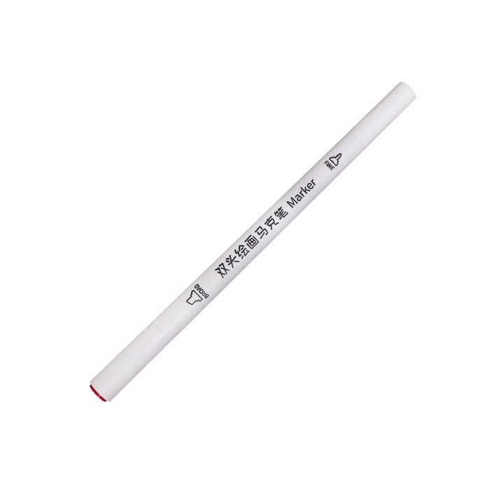 Набор маркеров, 24 цветов, двусторонние, пулевидный и скошенный наконечники Набор маркеров, 24 цветов, двусторонние, пулевидный и скошенный наконечники