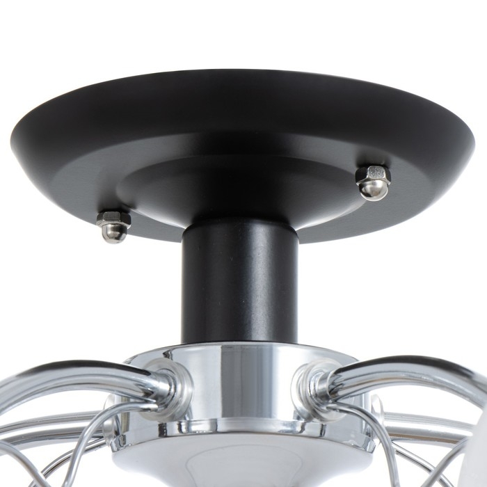 Люстра Люстра "Новелла" 5хЕ27 40т чёрно-хромовый 58х58х27 см BayerLux