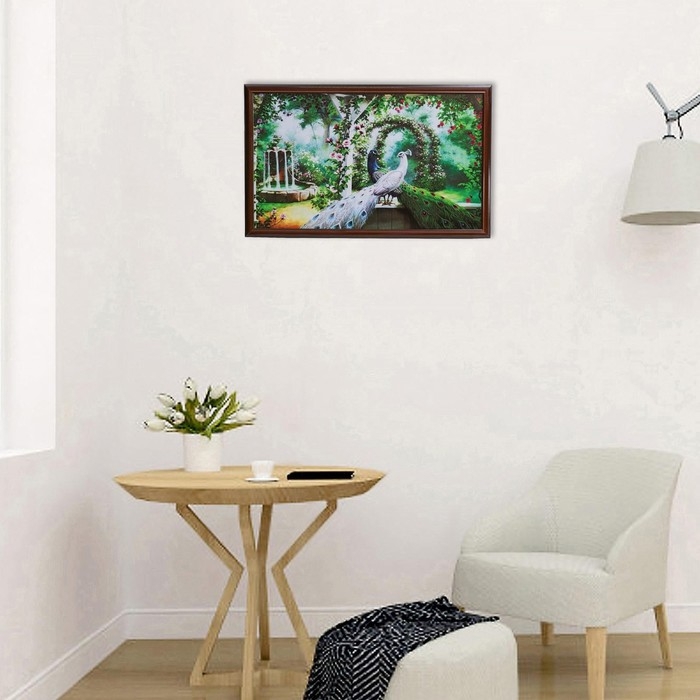 Картина  Картина "Два Павлина" 66х106см