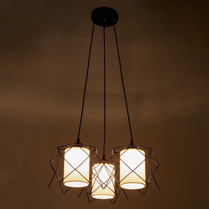 Светильник BayerLux 34526/3 E27 40Вт черный 50х50х21-121 см