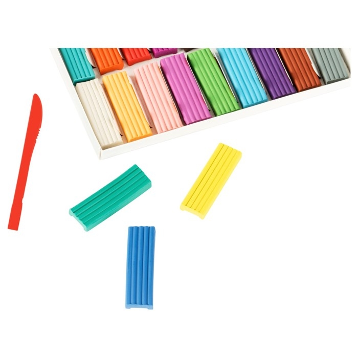 Пластилин 18 цветов 270 г, Мульти-Пульти Пластилин 18 цветов 270 г, Мульти-Пульти "Чебурашка", со стеком, картонная упаковка