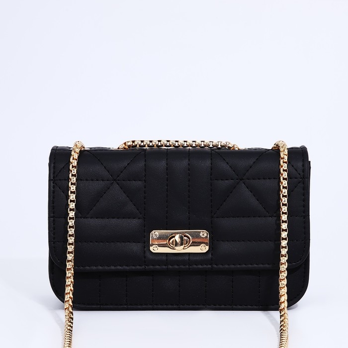 Сумка-мессенджер на клапане, цвет чёрный Сумка-мессенджер на клапане, цвет чёрный