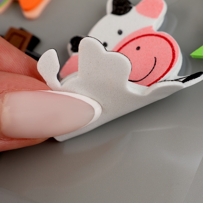 Набор наклеек из EVA  Набор наклеек из EVA "Ферма", 10 шт