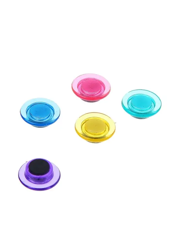 Набор магнитов для доски, 10 шт., d-2 см, прозрачные, на блистере, МИКС Набор магнитов для доски, 10 шт., d-2 см, прозрачные, на блистере, МИКС