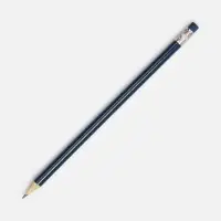 Карандаш простой Hand Friend с ластиком, темно-синий