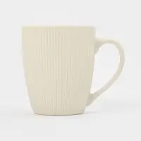 Набор кружек 4 шт  "Линии"  размер 12х9х10 см, цвет молочный